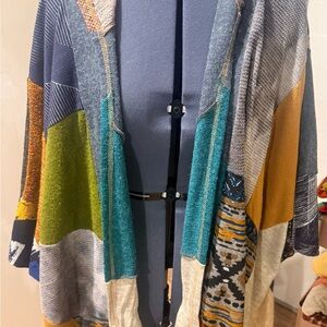 Colorful Patchwork Women's Poncho